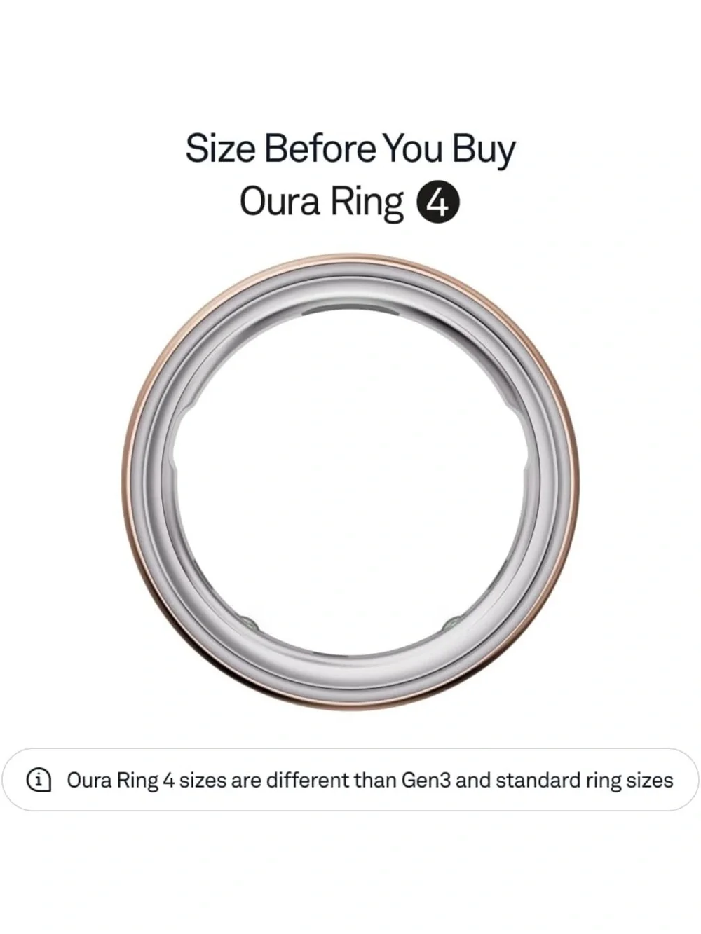 Unopened Oura Ring 4 in Rose Gold - Size 9